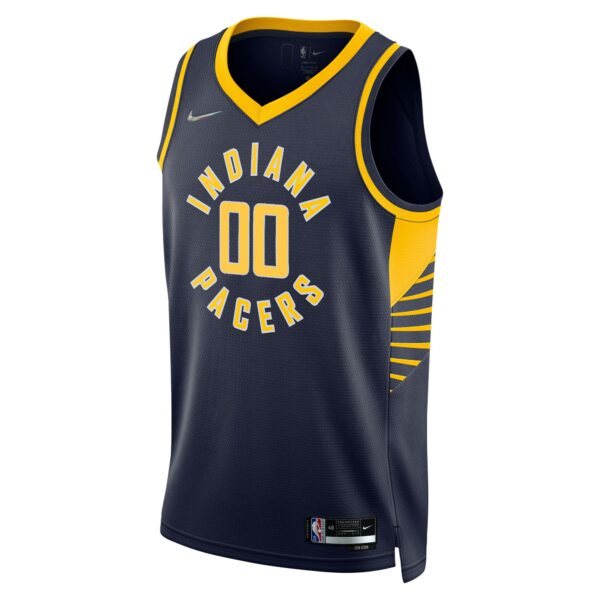 Indiana Pacers Nike 2021/22 Diamond Swingman Custom Jersey - Icon Edition - Navy - Image 3