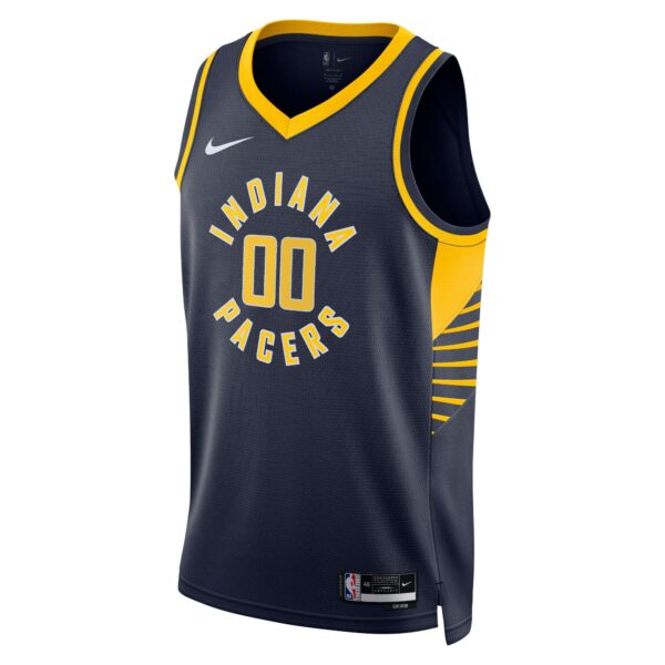 Indiana Pacers Nike Unisex 2022/23 Swingman Custom Jersey Navy - Icon Edition - Image 3