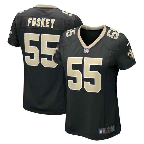 Isaiah Foskey New Orleans Saints Nike Women's Team Game Jersey -  Black