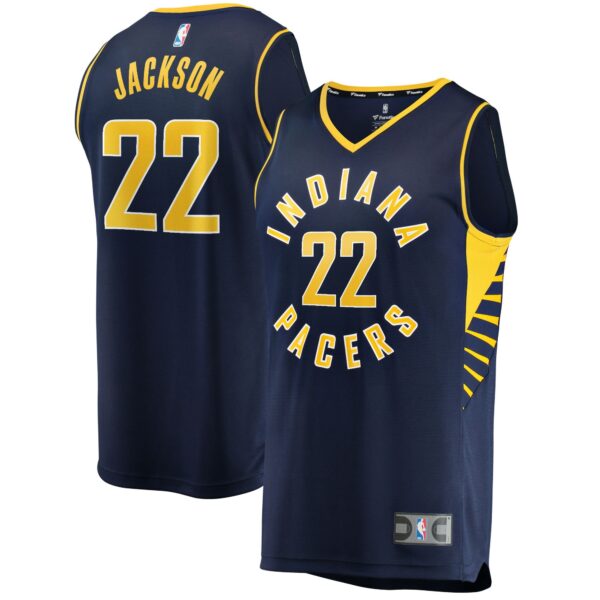 Isaiah Jackson Indiana Pacers Fanatics Fast Break Replica Player Jersey - Icon Edition - Navy