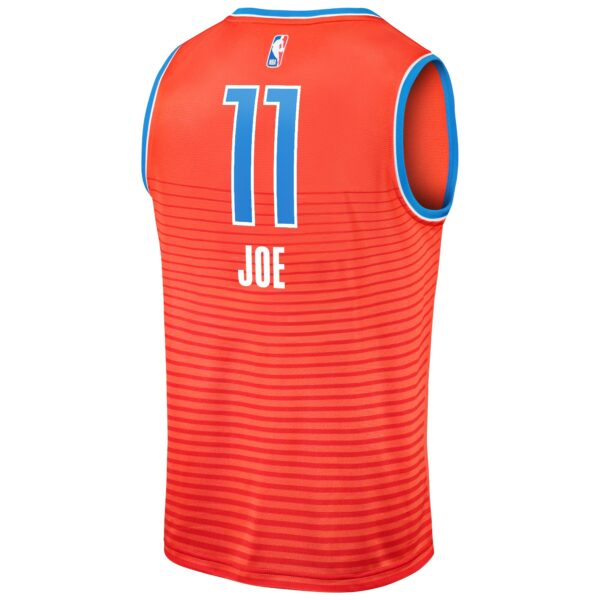 Isaiah Joe Oklahoma City Thunder Fanatics Fast Break Replica Player Jersey - Statement Edition - Orange - Image 4