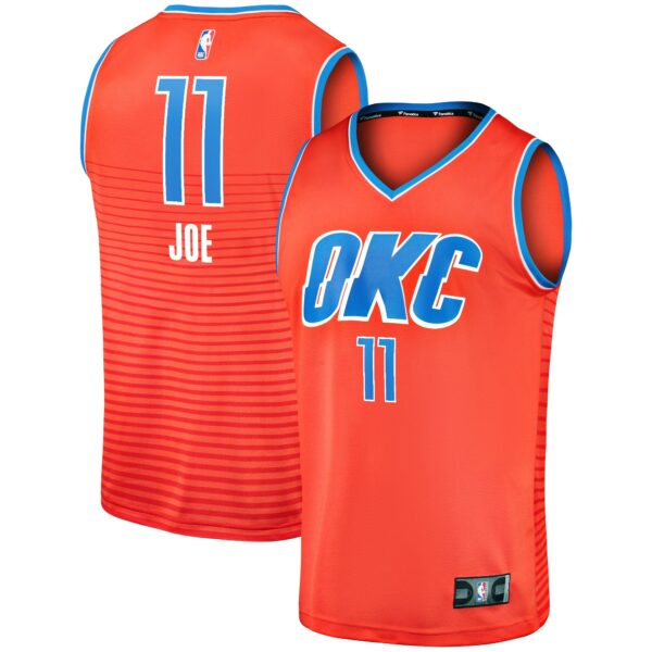Isaiah Joe Oklahoma City Thunder Fanatics Fast Break Replica Player Jersey - Statement Edition - Orange - Image 2