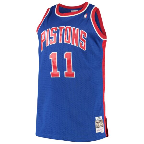 Isaiah Thomas Detroit Pistons Mitchell & Ness 1988/89 Big & Tall Hardwood Classics Swingman Jersey - Royal - Image 3