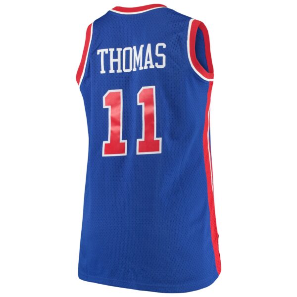 Isaiah Thomas Detroit Pistons Mitchell & Ness 1988/89 Big & Tall Hardwood Classics Swingman Jersey - Royal - Image 4