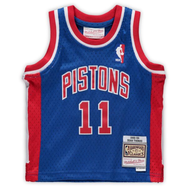 Isiah Thomas Detroit Pistons Mitchell & Ness Infant 1988/89 Hardwood Classics Retired Player Jersey - Blue - Image 3