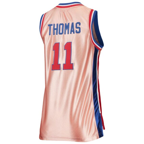 Isiah Thomas Detroit Pistons Mitchell & Ness Women's 75th Anniversary Rose Gold 1982 Swingman Jersey - Pink - Image 4