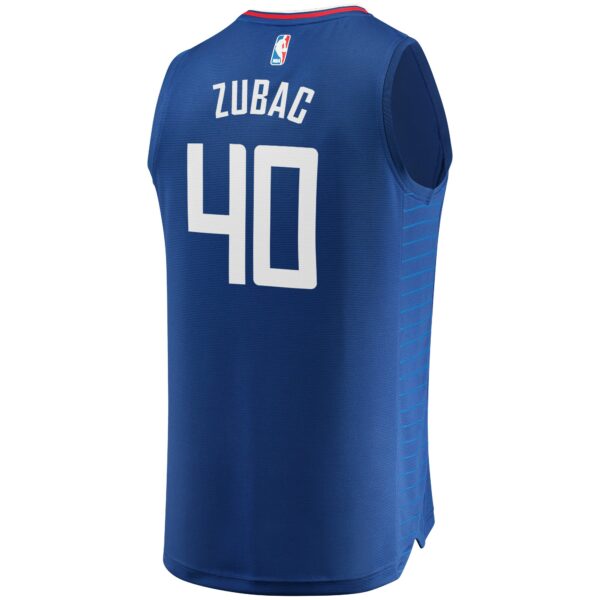 Ivica Zubac LA Clippers Fanatics Fast Break Replica Jersey - Icon Edition - Royal - Image 4