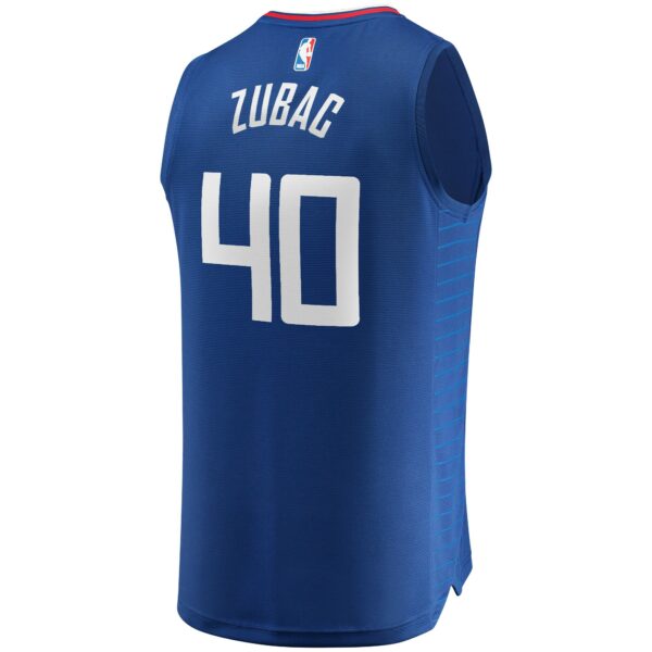 Ivica Zubac LA Clippers Fanatics Fast Break Replica Jersey - Icon Edition - Royal - Image 4