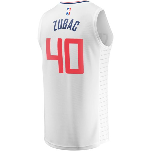 Ivica Zubac LA Clippers Fanatics Youth Fast Break Player Jersey - Association Edition - White - Image 4