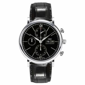 IW391008 IWC Portofino Chronograph Automatic Mens Black Watch