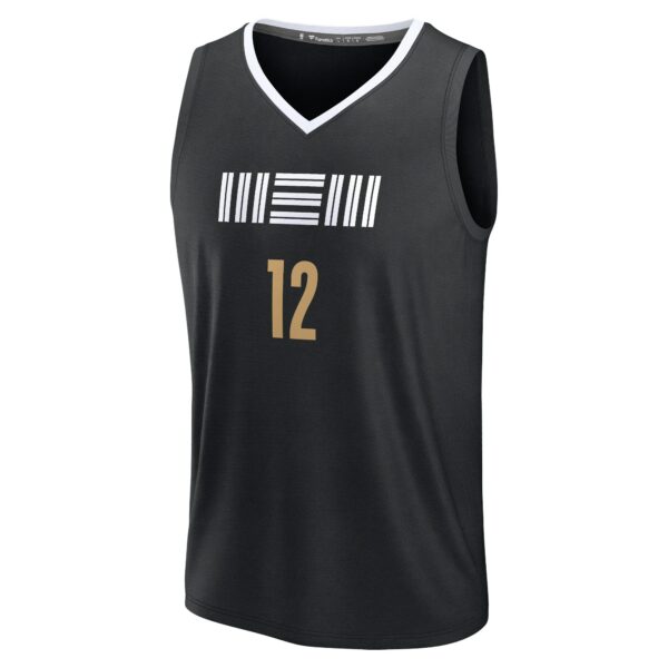 Ja Morant Memphis Grizzlies Fanatics Fast Break Jersey - Black - City Edition - Image 3