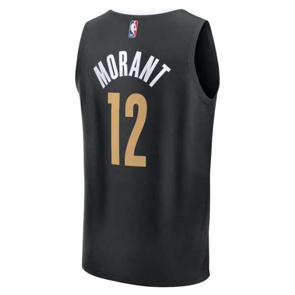 Ja Morant Memphis Grizzlies Fanatics Fast Break Jersey - Black - City Edition - Image 4