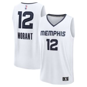 Ja Morant Memphis Grizzlies Fanatics Fast Break Replica Player Jersey - Association Edition - White