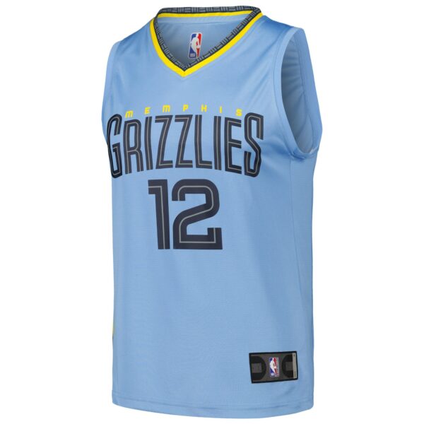 Ja Morant Memphis Grizzlies Fanatics Fast Break Replica Player Jersey - Statement Edition - Light Blue - Image 3