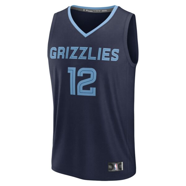 Ja Morant Memphis Grizzlies Fanatics Youth Fast Break Replica Player Jersey - Icon Edition - Navy - Image 3