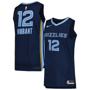 Ja Morant Memphis Grizzlies Nike Authentic Jersey - Icon Edition - Navy