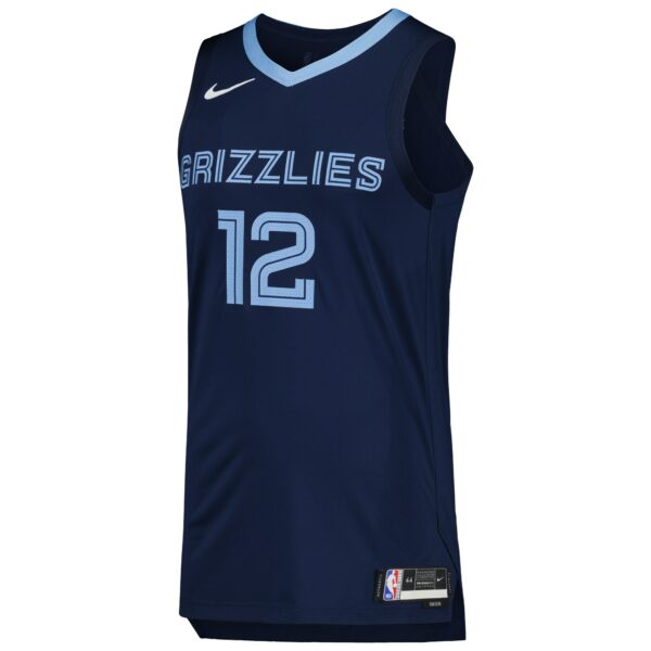 Ja Morant Memphis Grizzlies Nike Authentic Jersey - Icon Edition - Navy - Image 3