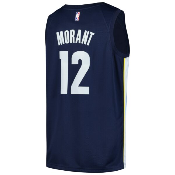 Ja Morant Memphis Grizzlies Nike Swingman Player Jersey - Icon Edition - Navy - Image 4