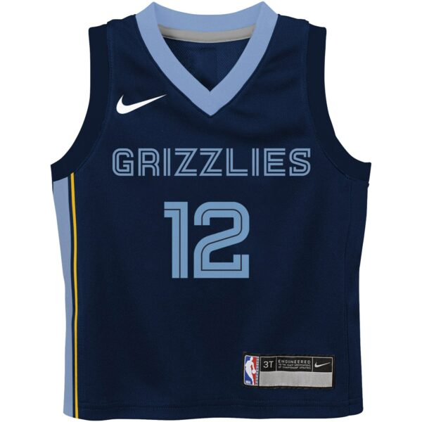 Ja Morant Memphis Grizzlies Nike Toddler Swingman Player Jersey - Icon Edition - Navy - Image 3