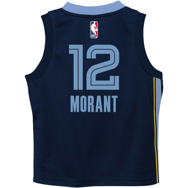 Ja Morant Memphis Grizzlies Nike Toddler Swingman Player Jersey - Icon Edition - Navy - Image 4