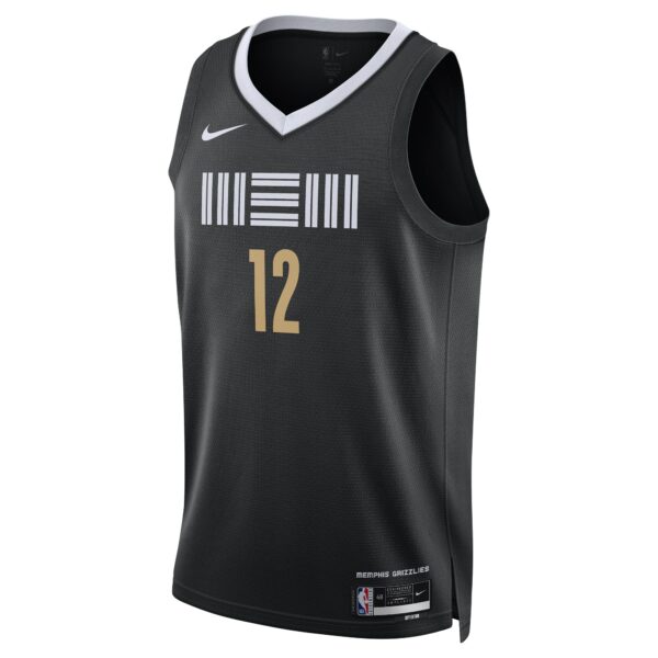 Ja Morant Memphis Grizzlies Nike Unisex 2023/24 Swingman Jersey - Black - City Edition - Image 3