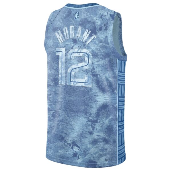 Ja Morant Memphis Grizzlies Nike Unisex Select Series Swingman Jersey - Light Blue - Image 4
