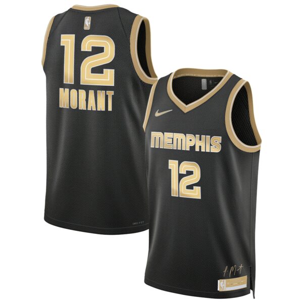 Ja Morant Memphis Grizzlies Nike Unisex  Select Series Swingman Jersey – Black - Image 2