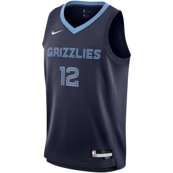 Ja Morant Memphis Grizzlies Nike Youth Swingman Jersey - Icon Edition - Navy - Image 3