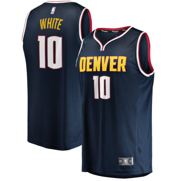 Jack White Denver Nuggets Fanatics Fast Break Player Jersey - Icon Edition - Navy - Image 2