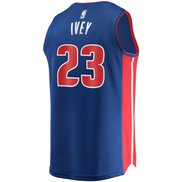 Jaden Ivey Detroit Pistons Fanatics Fast Break Replica Player Jersey - Icon Edition - Blue - Image 4