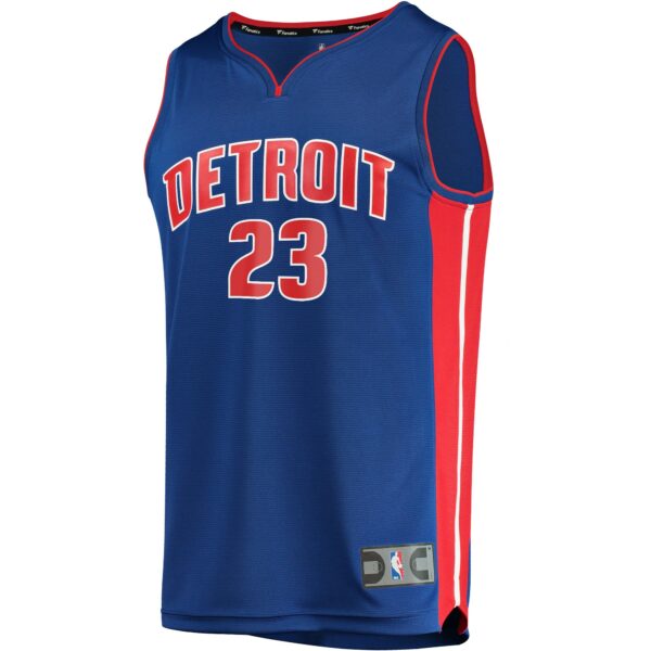 Jaden Ivey Detroit Pistons Fanatics Fast Break Replica Player Jersey - Icon Edition - Blue - Image 3