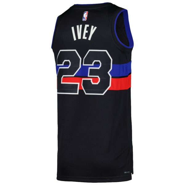 Jaden Ivey Detroit Pistons Jordan Brand Unisex Swingman Jersey - Statement Edition - Black - Image 4