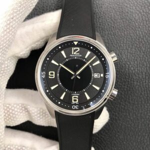 Jaeger LeCoultre Geographic 9068670 Black Strap Mens Watch