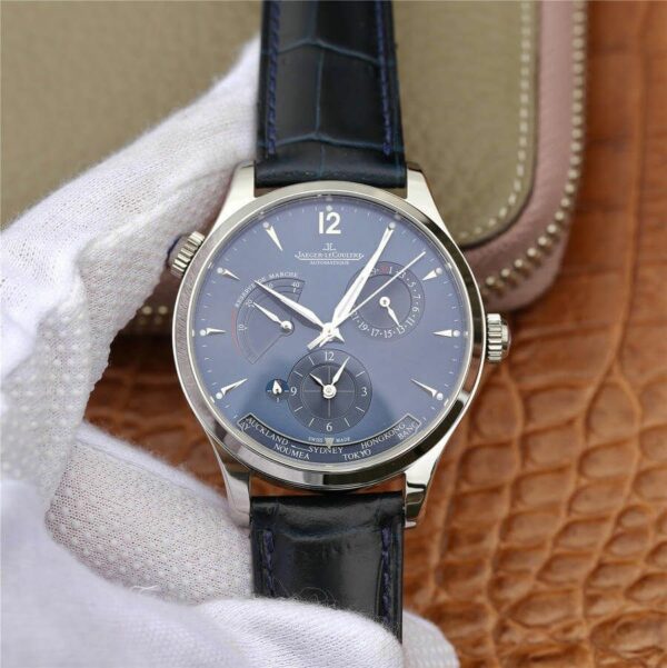 Jaeger-LeCoultre Master 1422521 TWA Stainless Steel Blue Dial Mens Watch