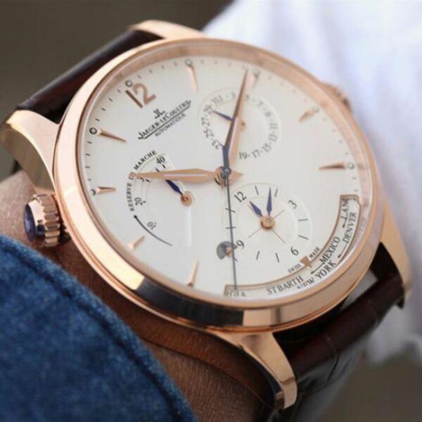 Jaeger-LeCoultre Master Calendar 1428421 Rose Gold White Dial Mens Watch - Image 5