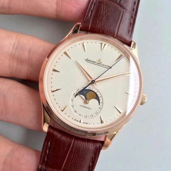 Jaeger-LeCoultre Master Ultra Thin Moon 1362520 White Dial Mens Watch - Image 4