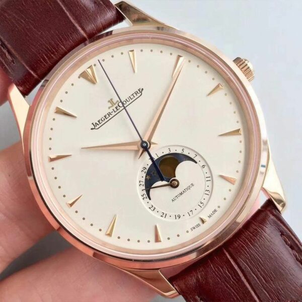 Jaeger-LeCoultre Master Ultra Thin Moon 1362520 White Dial Mens Watch - Image 5