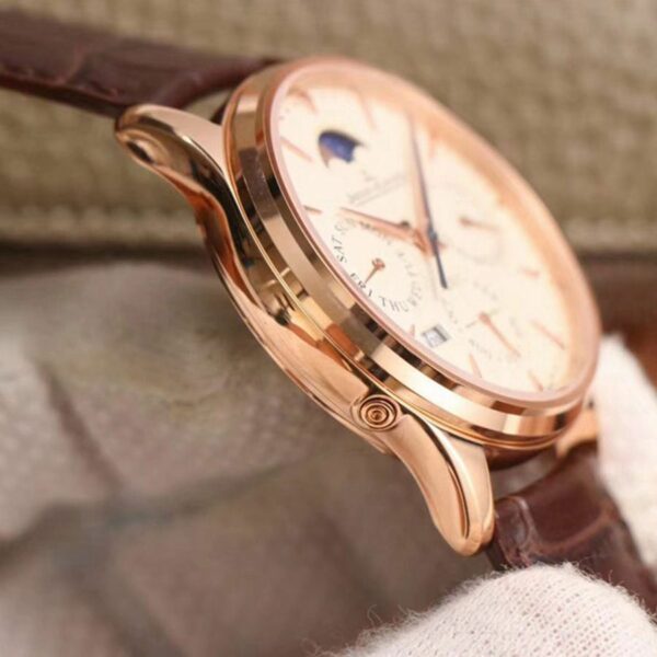 Jaeger-LeCoultre Master Ultra Thin Moon Perpetual Calendar 1302520 V9 Rose Gold Case Mens Watch - Image 7