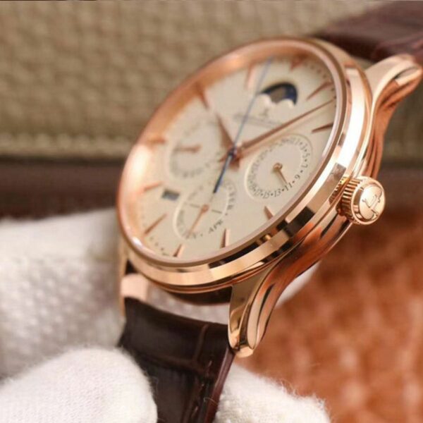 Jaeger-LeCoultre Master Ultra Thin Moon Perpetual Calendar 1302520 V9 Rose Gold Case Mens Watch - Image 6