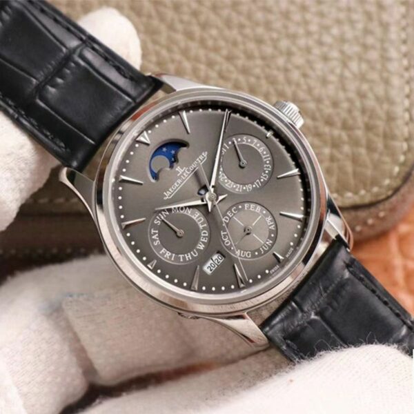Jaeger-LeCoultre Master Ultra Thin Moon Perpetual Calendar 130354J V9 Gray Dial Mens Watch - Image 4