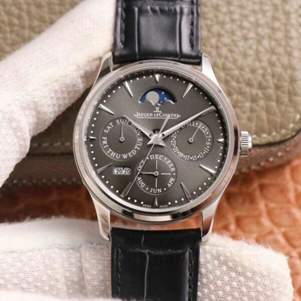 Jaeger-LeCoultre Master Ultra Thin Moon Perpetual Calendar 130354J V9 Gray Dial Mens Watch - Image 2