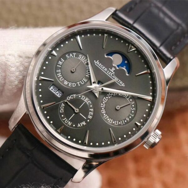 Jaeger-LeCoultre Master Ultra Thin Moon Perpetual Calendar 130354J V9 Gray Dial Mens Watch - Image 5
