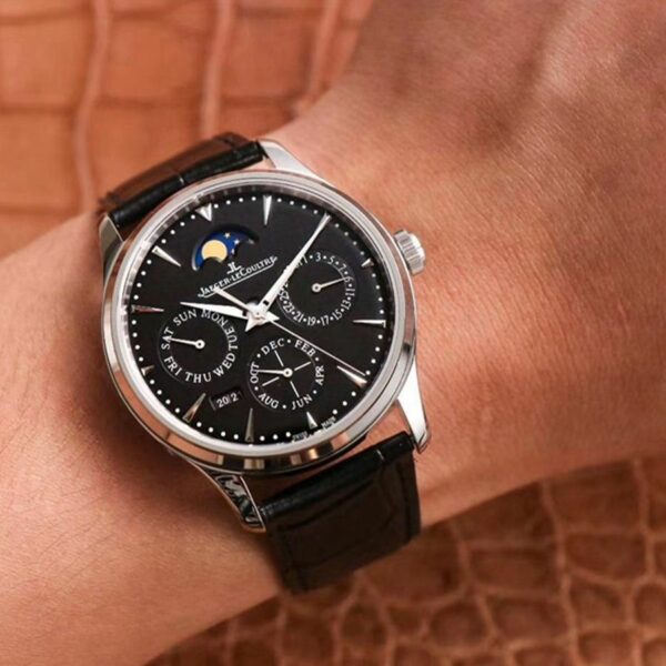 Jaeger-LeCoultre Master Ultra Thin Moon Perpetual Calendar 1308470 V9 Black Dial Mens Watch - Image 2