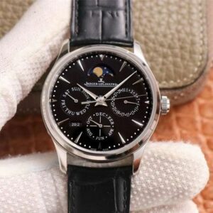 Jaeger-LeCoultre Master Ultra Thin Moon Perpetual Calendar 1308470 V9 Black Dial Mens Watch