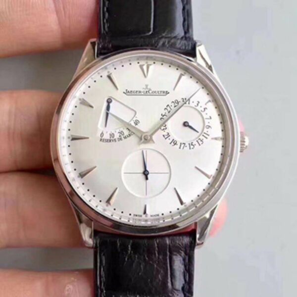 Jaeger-LeCoultre Master Ultra Thin Reserve De Marche 1378420 Silver Dial Mens Watch