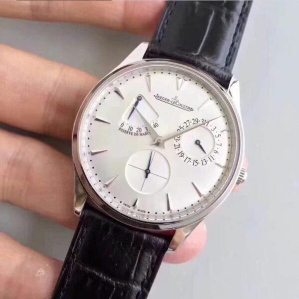 Jaeger-LeCoultre Master Ultra Thin Reserve De Marche 1378420 Silver Dial Mens Watch - Image 4