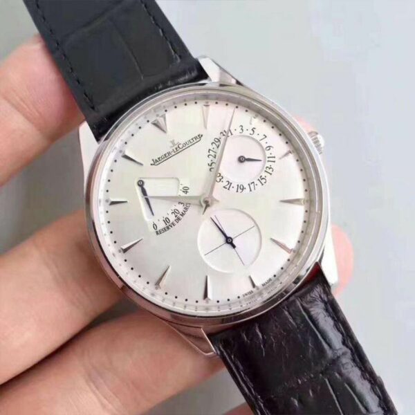Jaeger-LeCoultre Master Ultra Thin Reserve De Marche 1378420 Silver Dial Mens Watch - Image 3