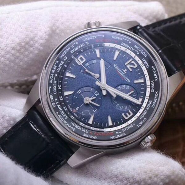 Jaeger LeCoultre Polaris Geographic WT 904847Z Blue Black Gradient Dial Mens Watch - Image 4