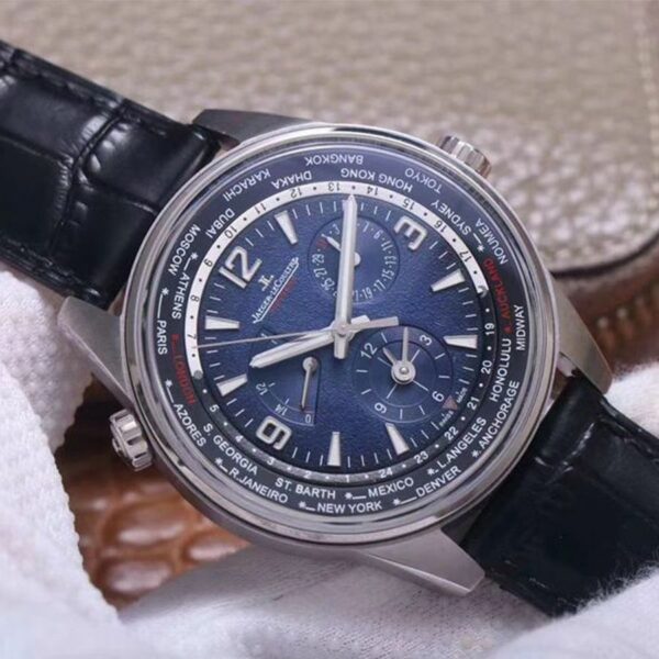 Jaeger LeCoultre Polaris Geographic WT 904847Z Blue Black Gradient Dial Mens Watch - Image 3