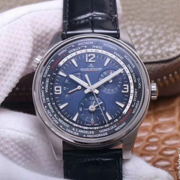 Jaeger LeCoultre Polaris Geographic WT 904847Z Blue Black Gradient Dial Mens Watch - Image 2
